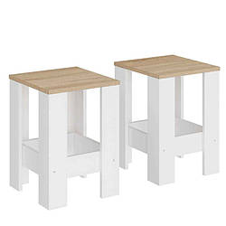 Табурети для кухні з ДСП, квадратний кухонний табурет (2шт.) Т-1 Еверест