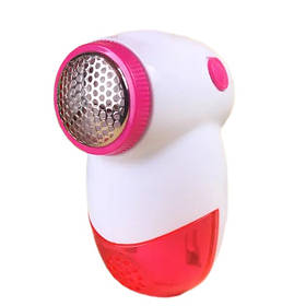 Машинка для стрижки катишків Youngke YK-168 від батарейок 2xAA White-Pink (7_02329)