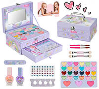 Набір дитячої косметики 190395, дитячій макіяж, манікюр, бузковий колір, дитяча косметика для дівчаток