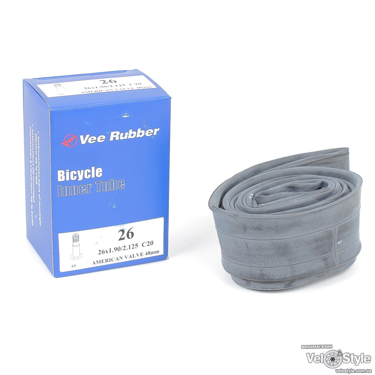 Камера Vee Rubber 26X(1,9-2,125) AV під автомобільний насос
