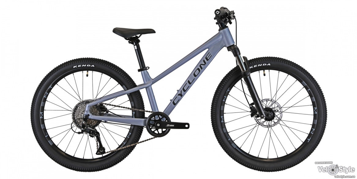 Велосипед CYCLONE DREAM сірий матовий колеса 24" рама 12" | 2025, фото 1