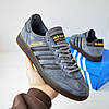 Чоловічі кросівки Adidas Handball Spezial Grey Взуття Адідас Спеціал Спешл сірі замшеві кеди низькі весна осінь спортивні, фото 3