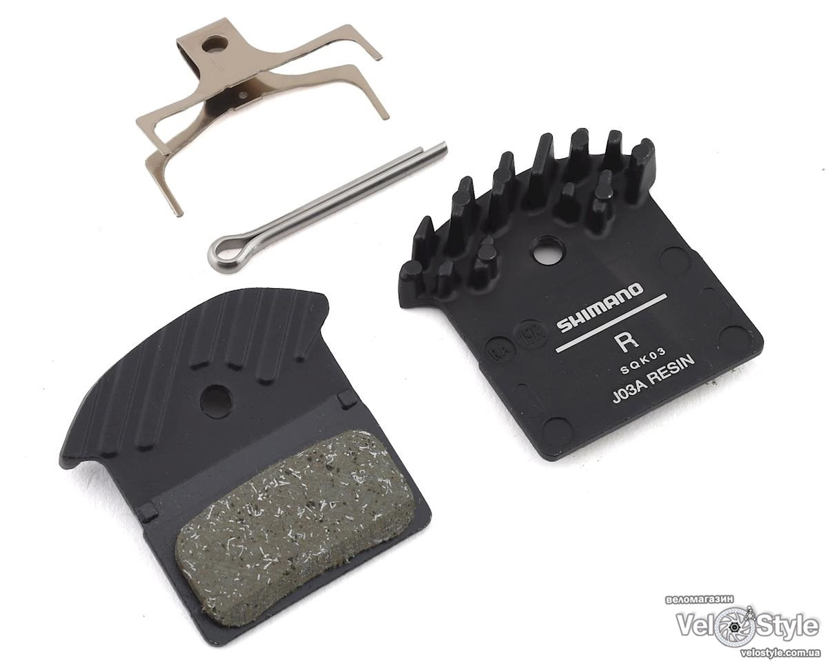 Гальмівні колодки Shimano J03А з радіатором XTR/XT/SLX BR-M9000/985/785 органіка (полімер), фото 1