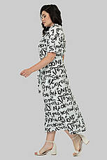 Світла літня сукня з поясом на ґудзиках не парить, фото 3