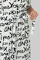 Світла літня сукня з поясом на ґудзиках не парить, фото 4