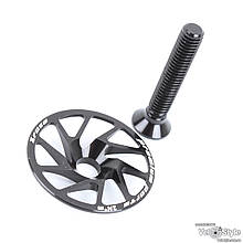 Кришка рульової колонки ZRace фрезерована чорна, вага 4 гр. з болтом