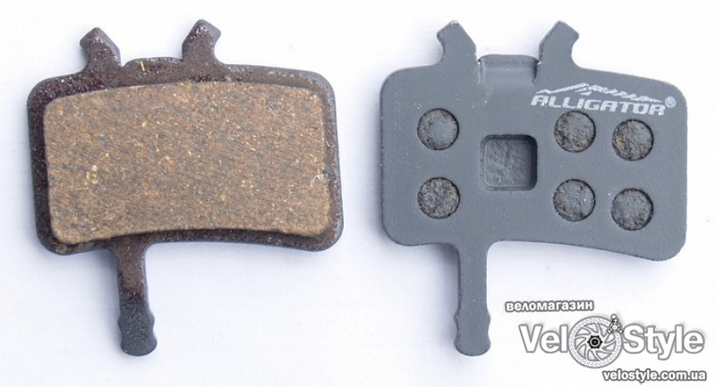 Колодки дискові Alligator (напівметал) (Avid /Juicy Carbon/ 3/ 5/ 7/BB7), фото 1