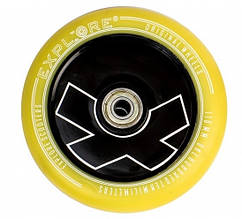 Колесо Explore для трюкового самоката 110мм YELLOW, підшипник abec -9