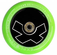 Колесо Explore для трюкового самоката 110мм GREEN, підшипник abec -9