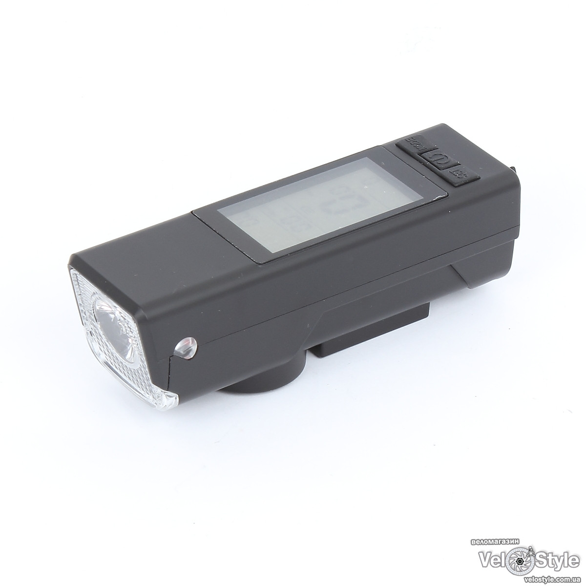 Велокомп'ютер-фара 2 в 1 VS на акумуляторі, фото 1