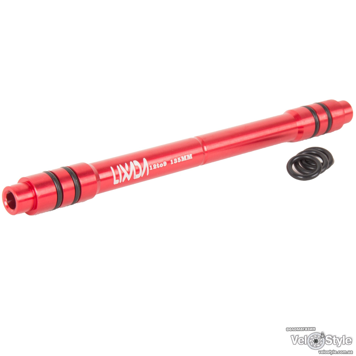 Ось втулки Lixada переходник (адаптер) задней втулки с 12мм на 9QRx135 mm (чорна), фото 1