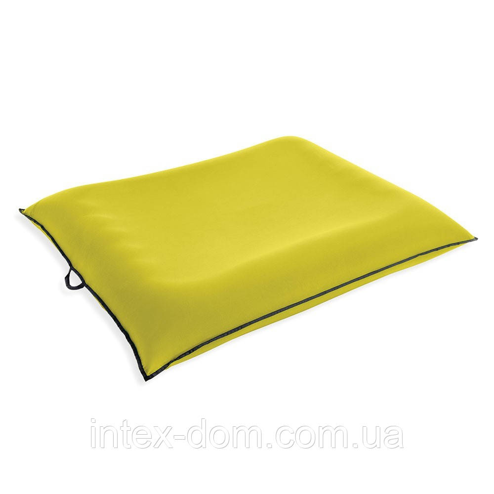 Надувний матрац Intex 56794 "Luxe Lounge" Жовтий (198х157х33 см)