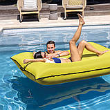 Надувний матрац Intex 56794 "Luxe Lounge" Жовтий (198х157х33 см), фото 7