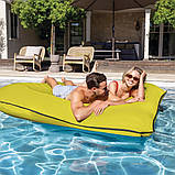 Надувний матрац Intex 56794 "Luxe Lounge" Жовтий (198х157х33 см), фото 8