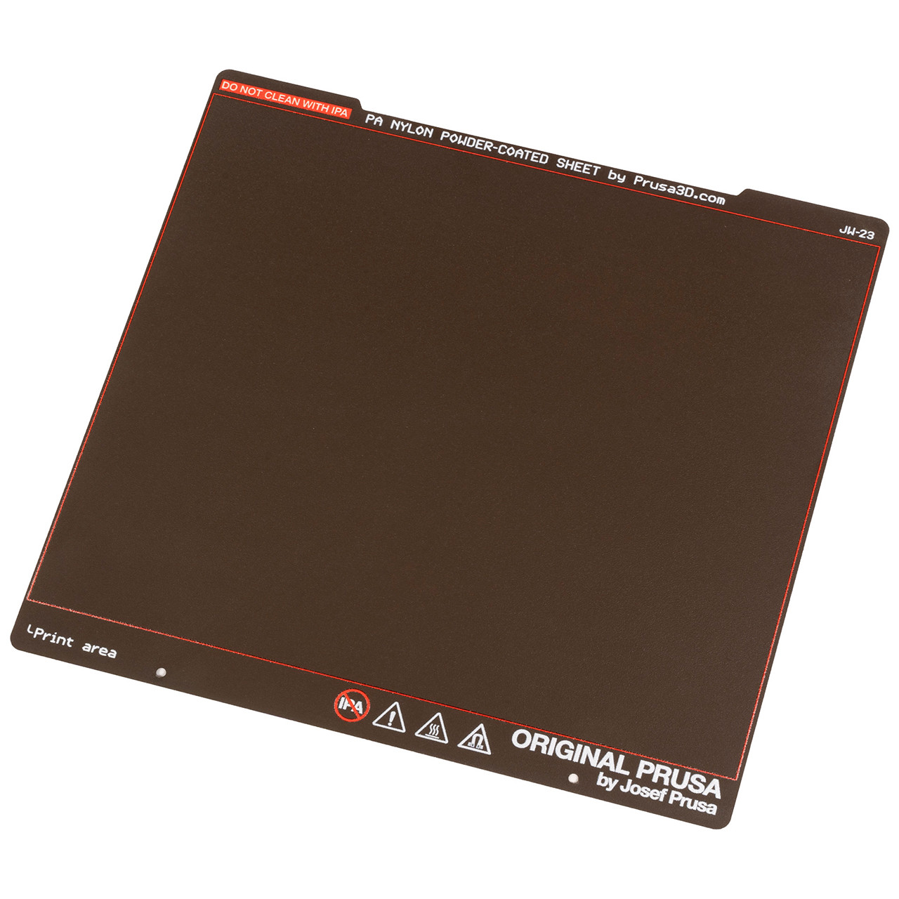 Пластина (стіл) 254*240*0.9мм з двостороннім спец. покриттям PRUSA PA Nylon Powder-coated Print Sheet (оригінал, 8676)
