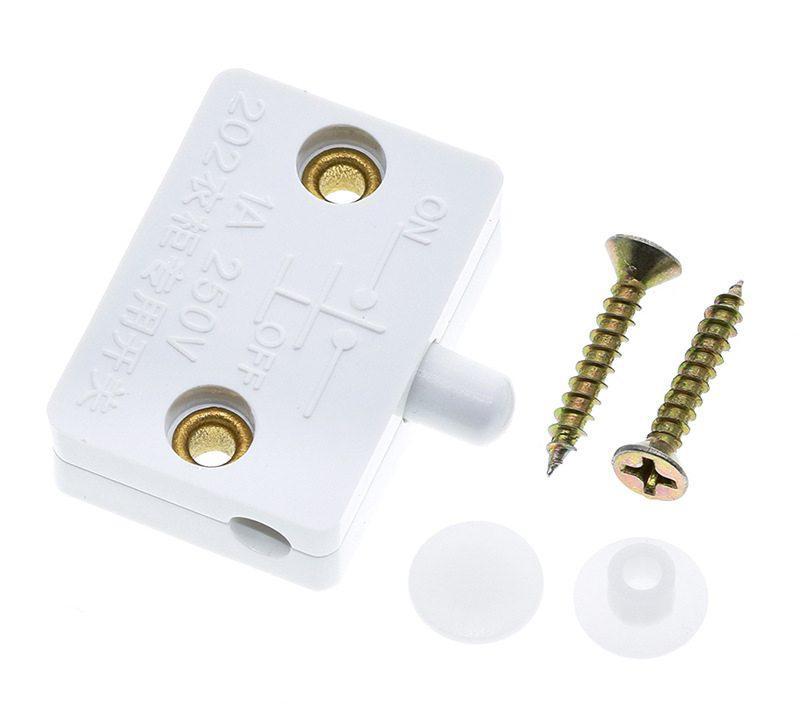 Сенсорний дверний перемикач для шаф і гардеробів, автоматичний вимикач освітлення - білий