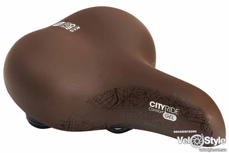Сідло KELLYS Cityride GEL коричневе, фото 1