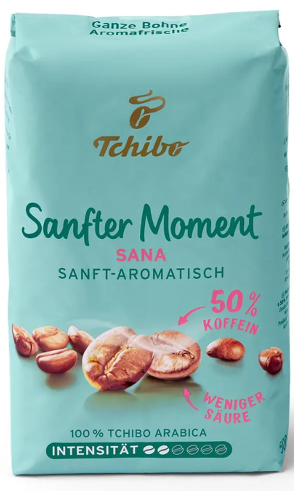 ОРИГІНАЛ! Кава в зернах Tchibo Sanfter Moment 500г 100% Арабіка, Німеччина