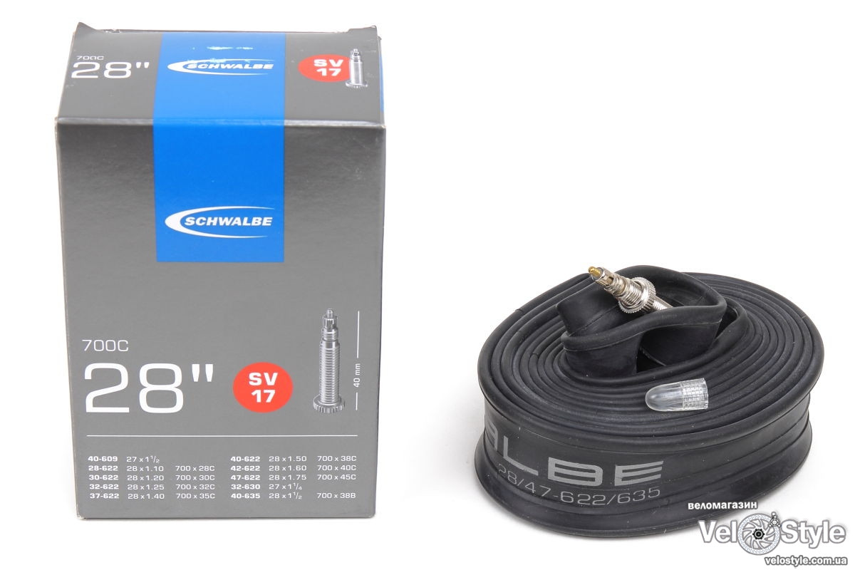 Камера Schwalbe SV17 (28") (700 x 28-47C / 622-635) 40 мм Presta 10429343