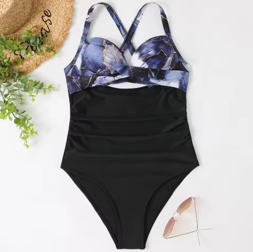 Пляжний жіночий купальник ліф на зав'язці через шию, фото 1