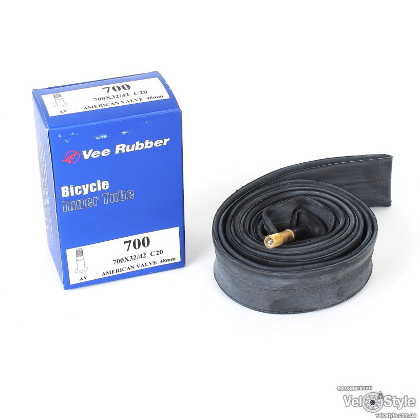 Камера Vee Rubber 700x32C-42C AV, 48 mm під автомобільний насос, фото 1