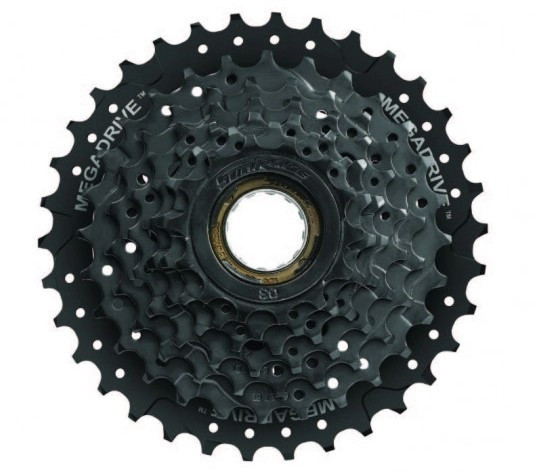 Касета зірочок з тріскачкою SunRace M300, 7 швидкостей, зірки 14-34  , чорний, фото 1