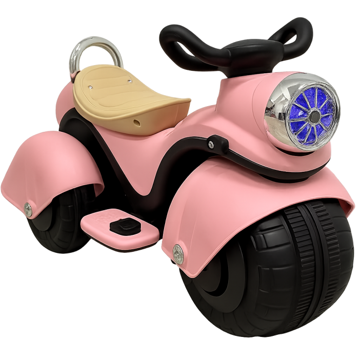 Дитячий електроскутер Maraton F3, 390 Вт, з музикою, LED-підсвіткою, великими колесами та сидінням, фото 1