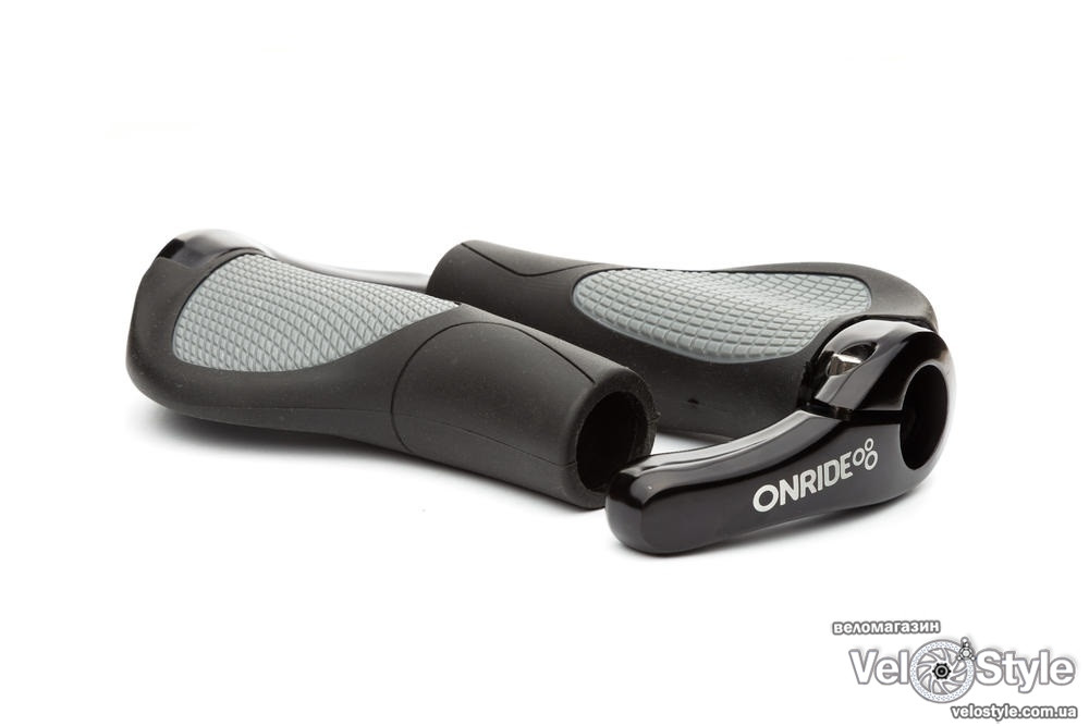 Ручки керма OnRide Horn Grip70 чорно-сірий, фото 1