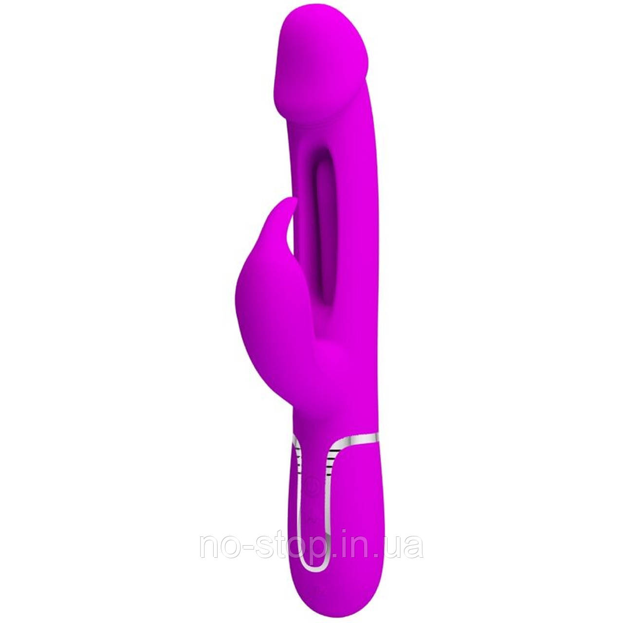 Вібратор PRETTY LOVE  Kampas Rabbit 3 in 1,7 vibration functions 4 licking settings, фото 1
