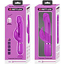 Вібратор PRETTY LOVE  Kampas Rabbit 3 in 1,7 vibration functions 4 licking settings, фото 3