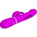 Вібратор PRETTY LOVE  Kampas Rabbit 3 in 1,7 vibration functions 4 licking settings, фото 4