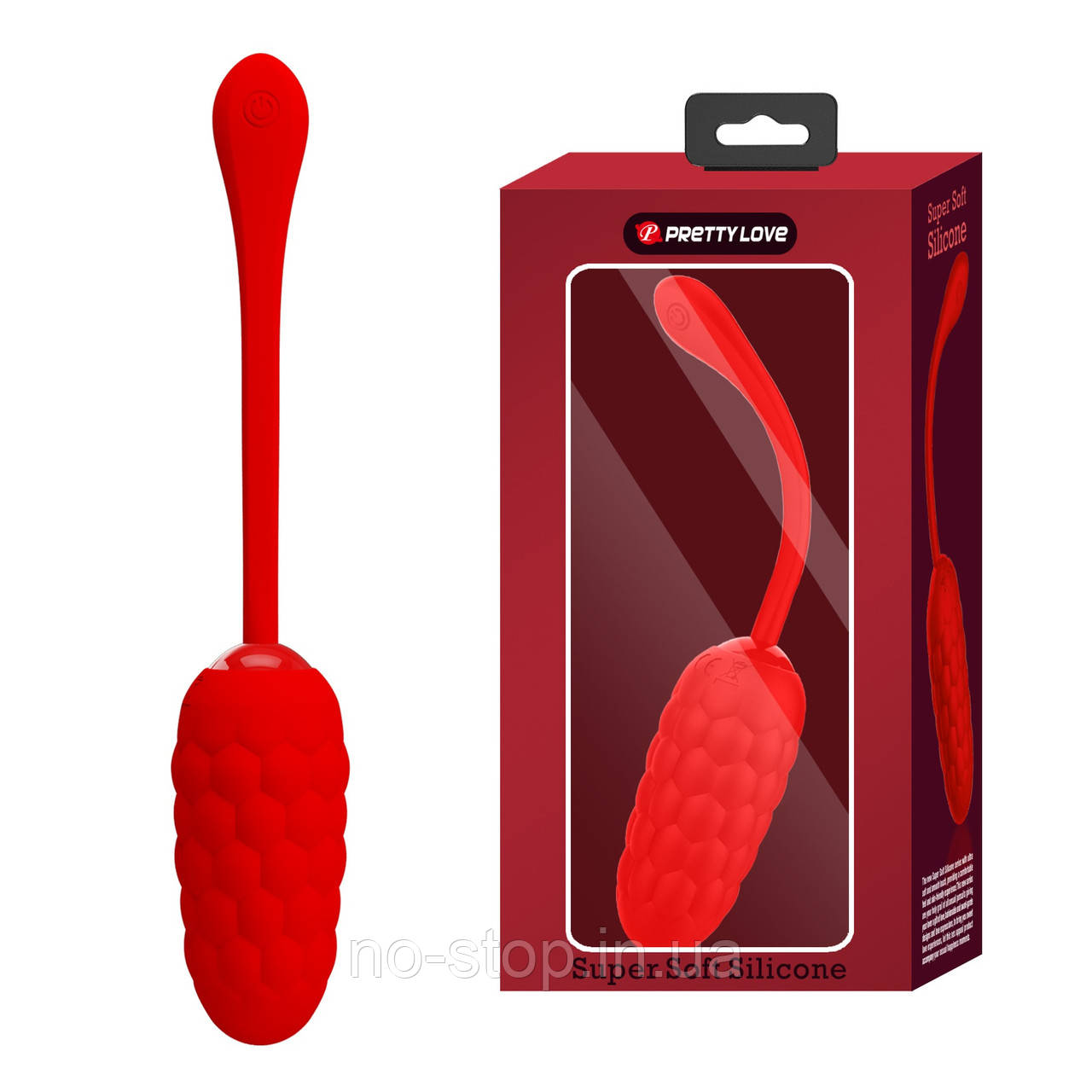 Віброяйце PRETTY LOVE MARINA EGG Red 12 vibration functions, фото 1