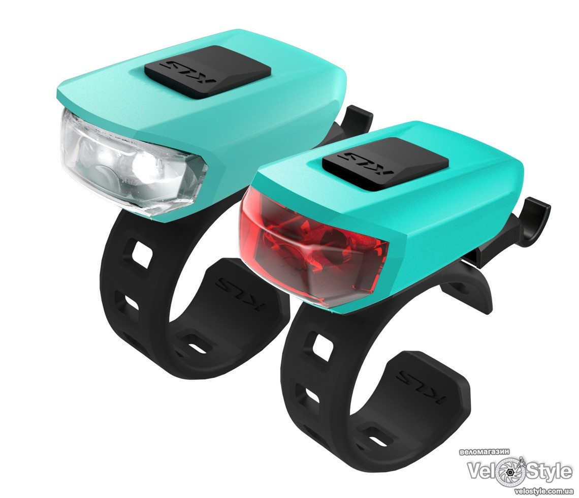 Фара + мигалка KELLYS VEGA бірюзовий, фото 1