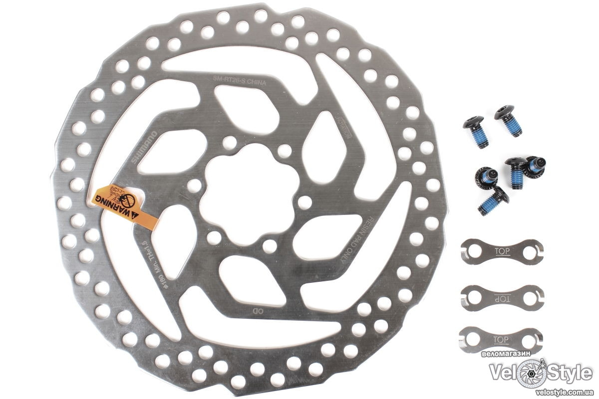 Ротор Shimano SM-RT26-S монтаж 6-болт, 160 мм