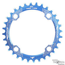 Зірка шатунів Motsuv Narrow Wide Round 32T BCD104 ALU blue