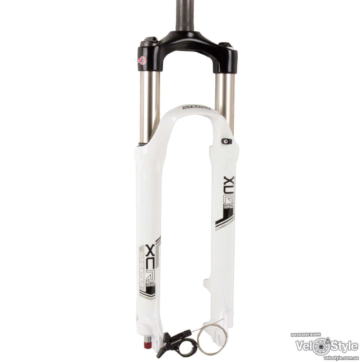 Виделка Suntour SF14 XCR AIR DS RL R 27.5" 100мм білий, фото 1