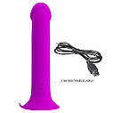 Вібратор PRETTY LOVE Murray PURPLE, 12 vibration functions 12 pulse wave settings Suction base, фото 5