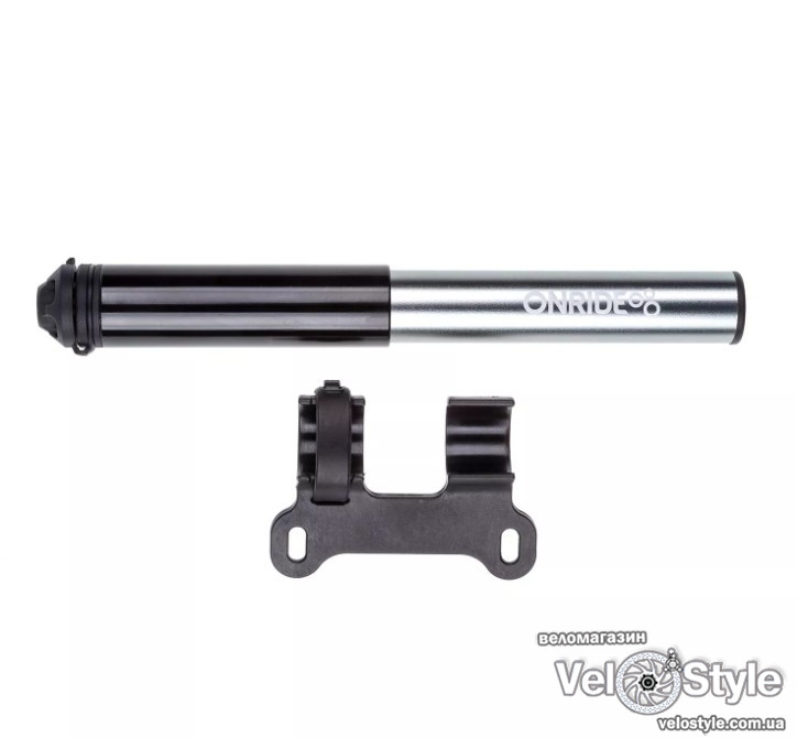 Насос ONRIDE Lamu, алюміній, макс. тиск 120 psi, зі шлангом, голівка конвертується під FV/AV, фото 1