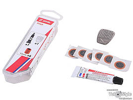 Велоаптечка для ремонту камер Zefal Road Repair Kit (1132B) у пласт коробці латки 6шт + клей