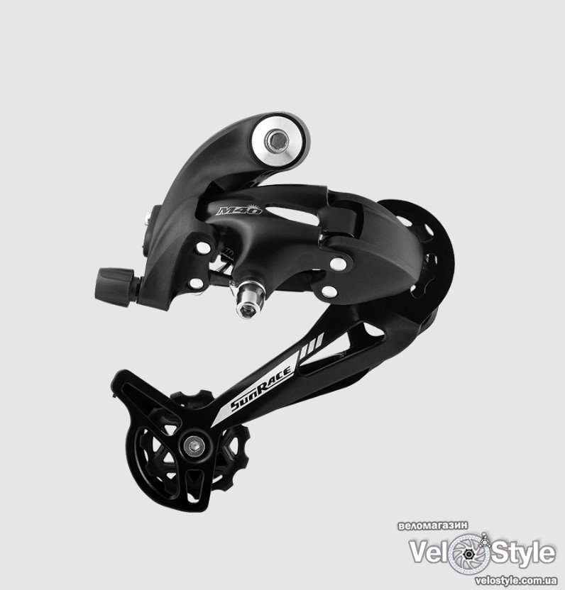 Задній перемикач SunRace M41, 7 швидкостей, для зірок 11-34, довга лапка, прямий монтаж, фото 1