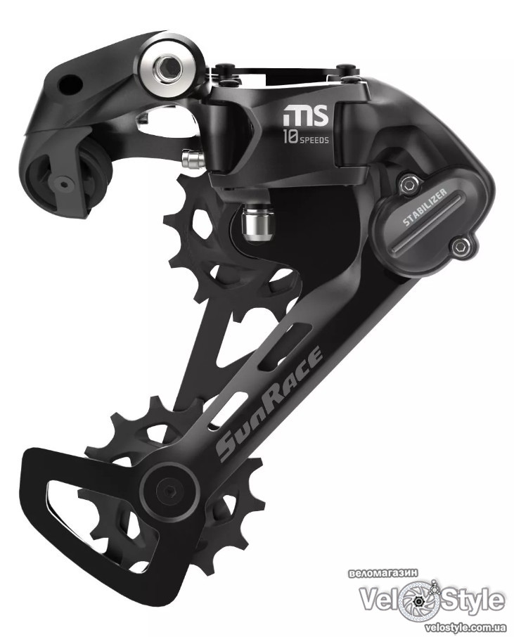 Задній перемикач SunRace MS100, 10 швидкостей, середня лапка, прямий монтаж, фото 1