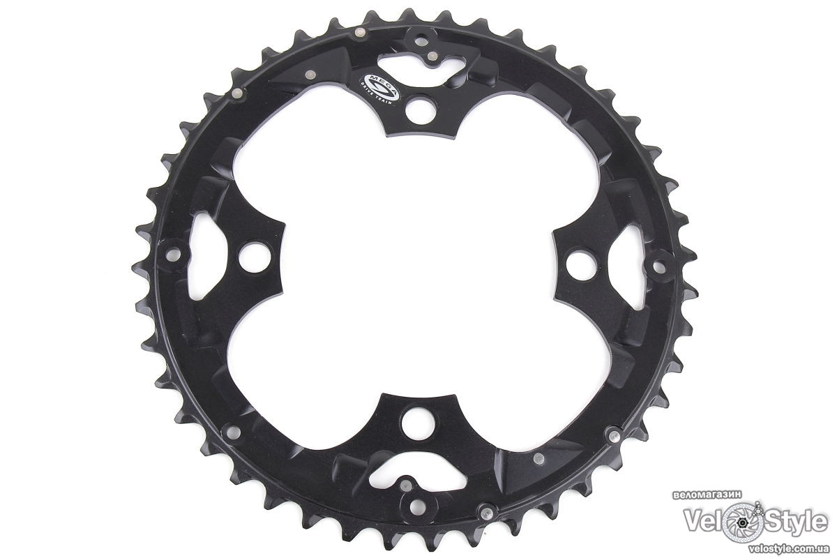 Зірка шатунів Shimano FC-M530 44T алюм. чорн. сумісна із захистом