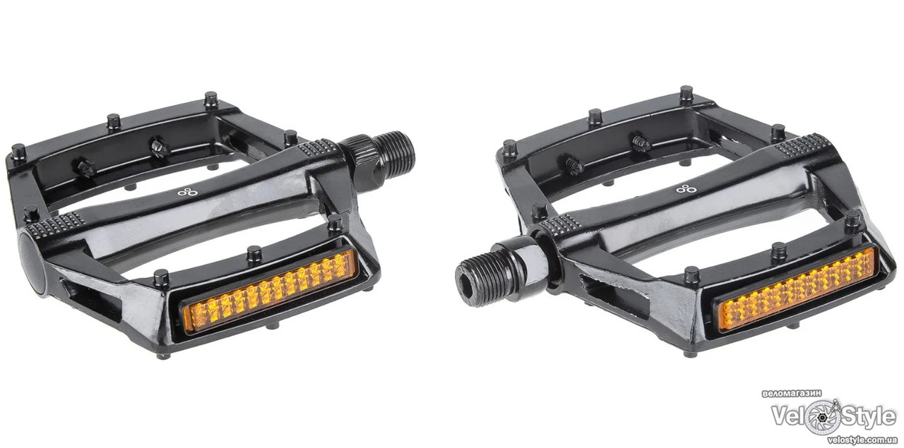 Педалі ONRIDE Jump 10, алюміній (112x109) кульки, чорний, фото 1