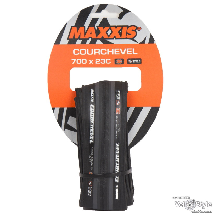 Покришка MAXXIS Courchevel 3С 700x23c | 120TPI | Folding | Triple Compound | чорно-сіра