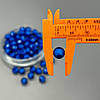 (20 гр) Акрилові грановані намистини "З білою серединкою" 8 мм - синій, фото 2