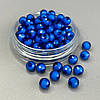 (20 гр) Акрилові грановані намистини "З білою серединкою" 8 мм - синій, фото 3