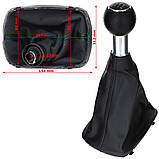 Audi A6 C6 04-11 ЧОРНА ручка КПП + ЧОРНІ ГЕТЕРИ, фото 2