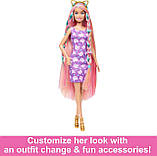 Лялька Барбі з платтям Стильні зачіски Barbie Fun&Fancy Extra-Long Hair, фото 4