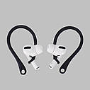 Силіконовий тримач для безпровідних навушників Ear Hooks Black, фото 3