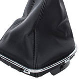 Seat Altea 2004- ЧОРНО-БЕЖЕВА ручка КПП + гетра з ХРОМОВОЮ рамкою 5 ШВИДКІСТЕЙ, фото 10